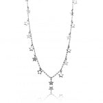 STARS LONG NECKLACE | Black Rhodium Plated