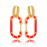 ENAMEL CARABINER LOCK SET | 18k Gold Filled