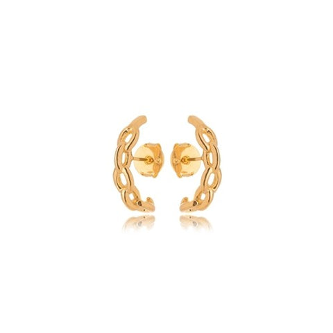 CHAIN EAR HOOK EARRINGS | 18k Gold Filled