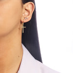 CROSS EARRINGS | 18k Gold Filled