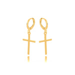 CROSS EARRINGS | 18k Gold Filled