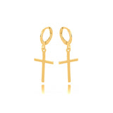 CROSS EARRINGS | 18k Gold Filled