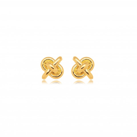 KNOT STUD EARRINGS | 18k Gold Filled