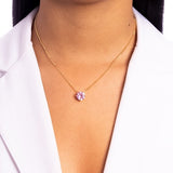 PINK STONE CIRCLE SET | 18k Gold Filled