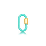 COLOR CARABINER CHARM NECKLACE | 18k Gold Filled