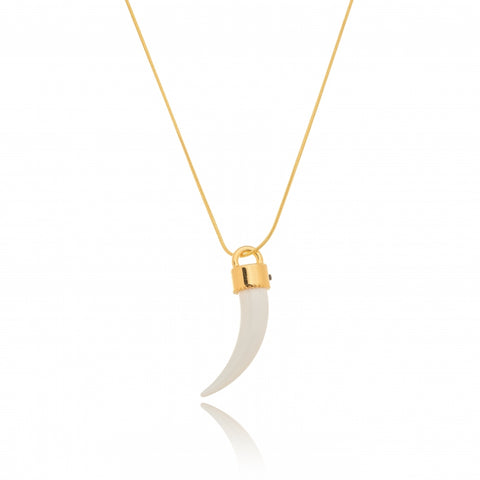 SABER TOOTH LONG NECKLACE | 18k Gold Filled