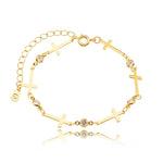 CROSS BRACELET | 18k Gold Filled