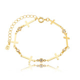 CROSS BRACELET | 18k Gold Filled