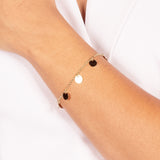 FLAT CIRCLES BRACELET | 18k Gold Filled