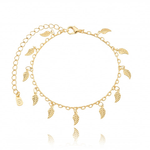 MINIMALIST LEAVES BRACELET | 18k Gold Filled