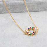 COLORFUL CRYSTAL NECKLACE | 18k Gold Plated