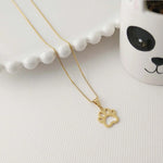 PAW PRINT NECKLACE | 18k Gold Filled