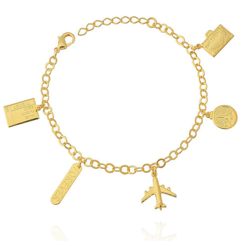 TRAVEL LOVERS BRACELET | 18k Gold Filled