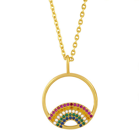 RAINBOW NECKLACE | 18k Gold Plated