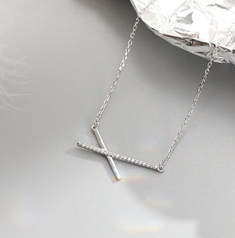 X CROSS NECKLACE | Silver 925