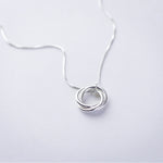 HANGING RING NECKLACE | Silver 925