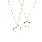 COLORFUL SHAPES NECKLACE | 18k Gold Plated