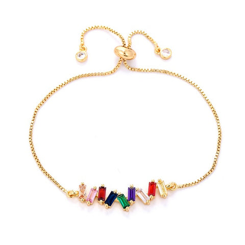 COLORFUL CRYSTAL BRACELET | 18k Gold Plated