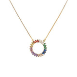 COLORFUL CRYSTAL NECKLACE | 18k Gold Plated