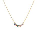 COLORFUL CRYSTAL NECKLACE | 18k Gold Plated