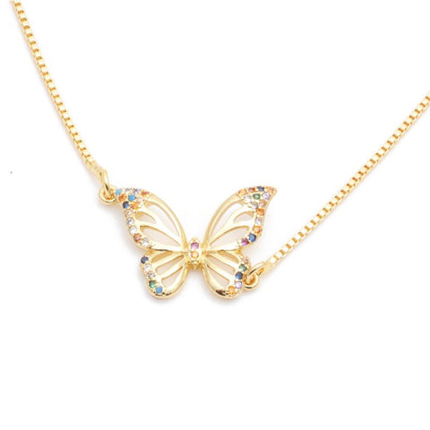 BUTTERFLY NECKLACE | 18k Gold Plated