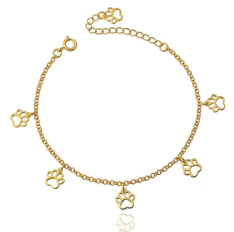 PAW PRINTS BRACELET | 18k Gold Filled