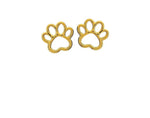 PAW PRINT STUD EARRINGS | 18k Gold Filled