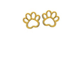 PAW PRINT STUD EARRINGS | 18k Gold Filled